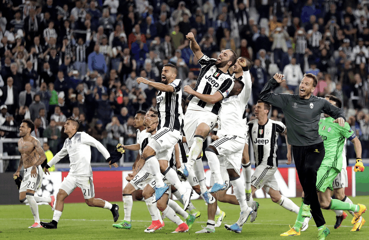 尤文图斯球员锲而不舍，迎接挑战