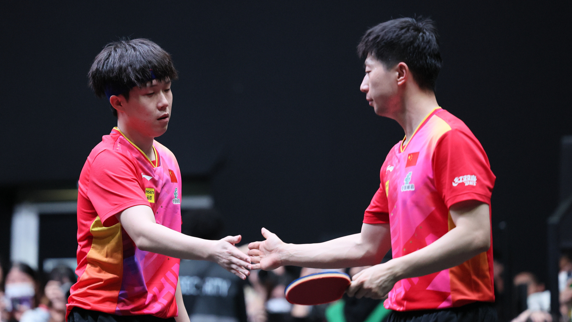 关于韩国乒乓球队鏖战德国乒乓球队，马龙三分雨点燃全场的信息